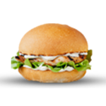 Chicken Shawarma Burger With Cheese 
