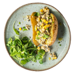 Baked Potato With Sweetcorn 