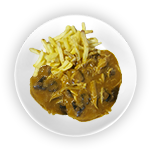 Chips & Chicken Curry 